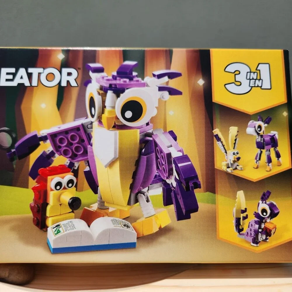 NEW LEGO 31125 Creator 3 in 1 OWL SQUIRREL RABBIT Fantasy Forest Creatures Woodl - Picture 8 of 13